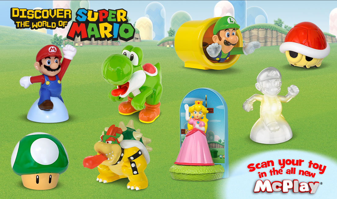 Latest Mario toys will soon be included with McDonald's Happy Meals in