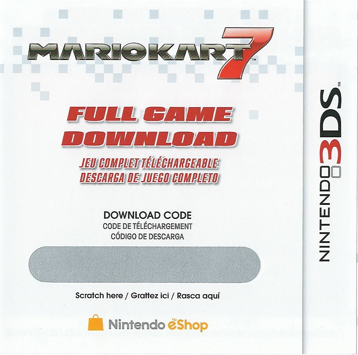 free mario kart 7 download code