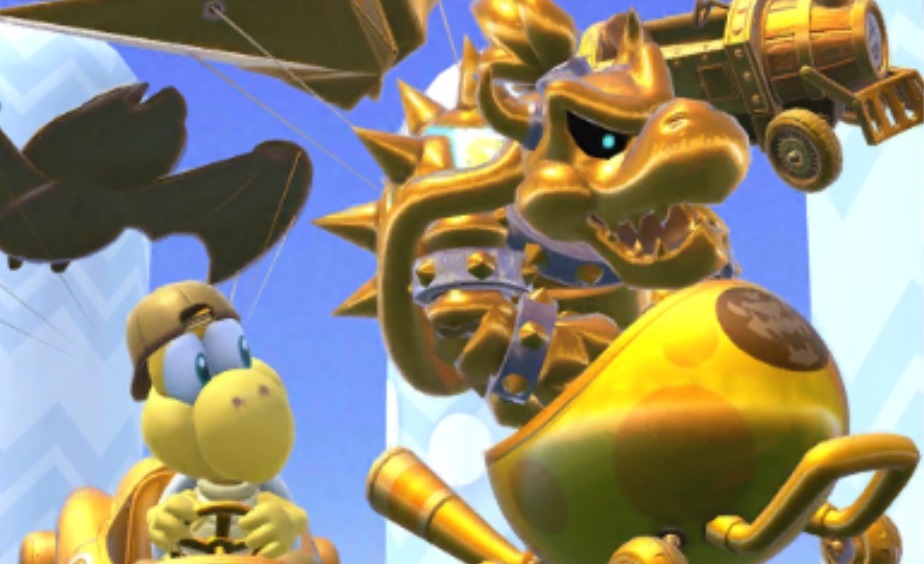 Dry Bowser Gold Appears In Mario Kart Tour Nintendo Everything