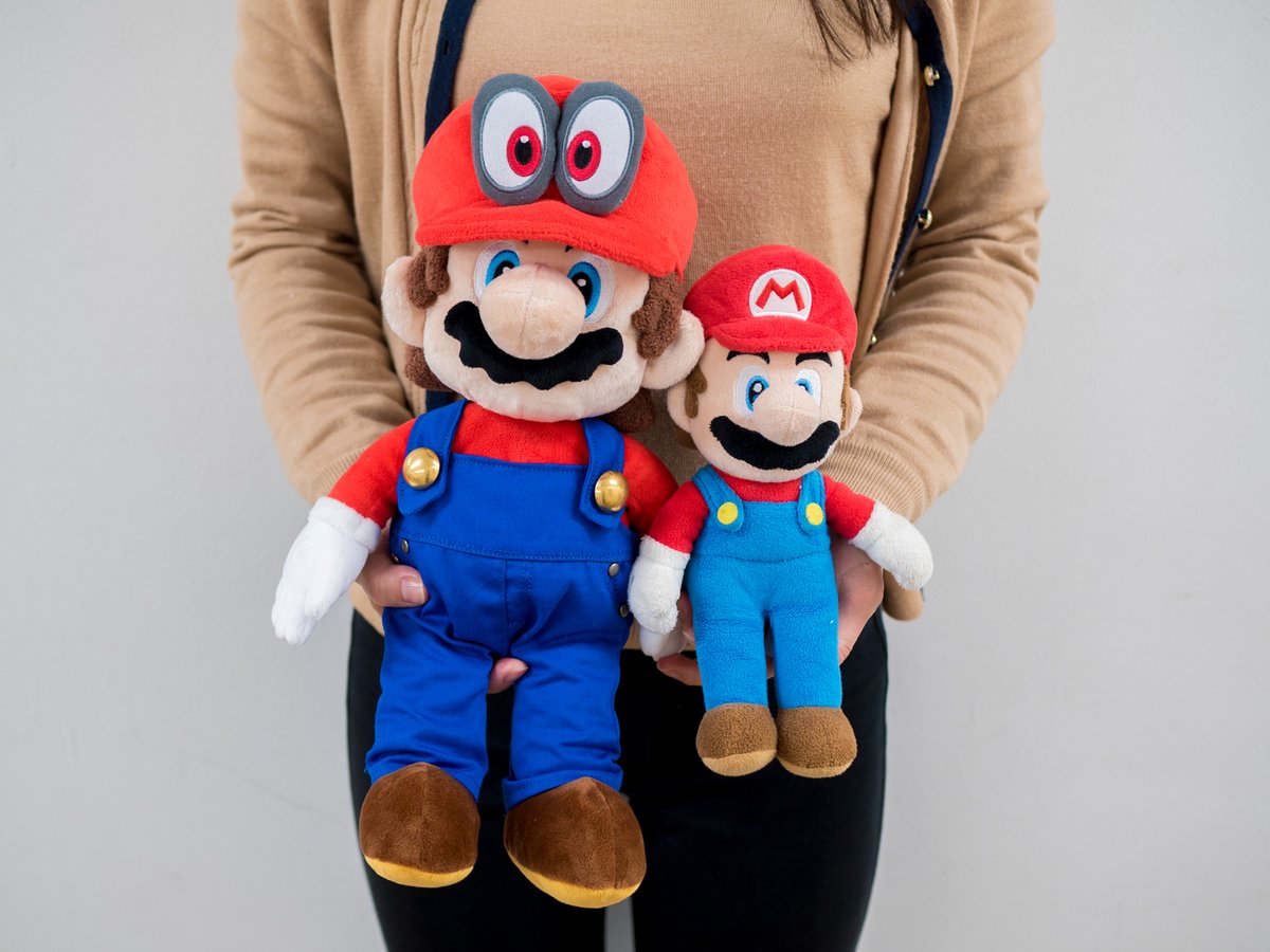 Super Mario Odyssey Plush Doll Stuffed Toy Mario 34cm F/S w/Tracking# Japan New