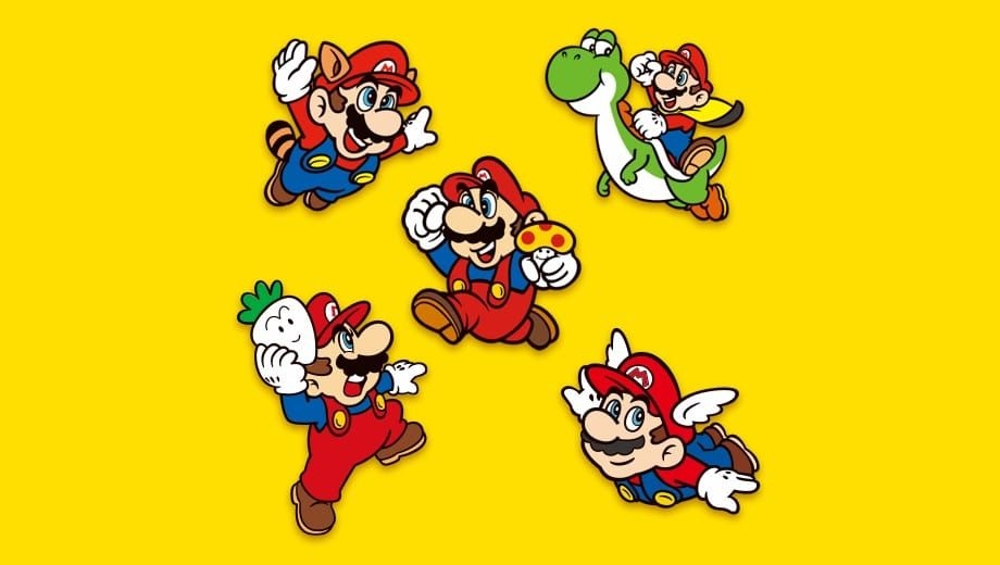 Super Mario Bros. collectible pin set