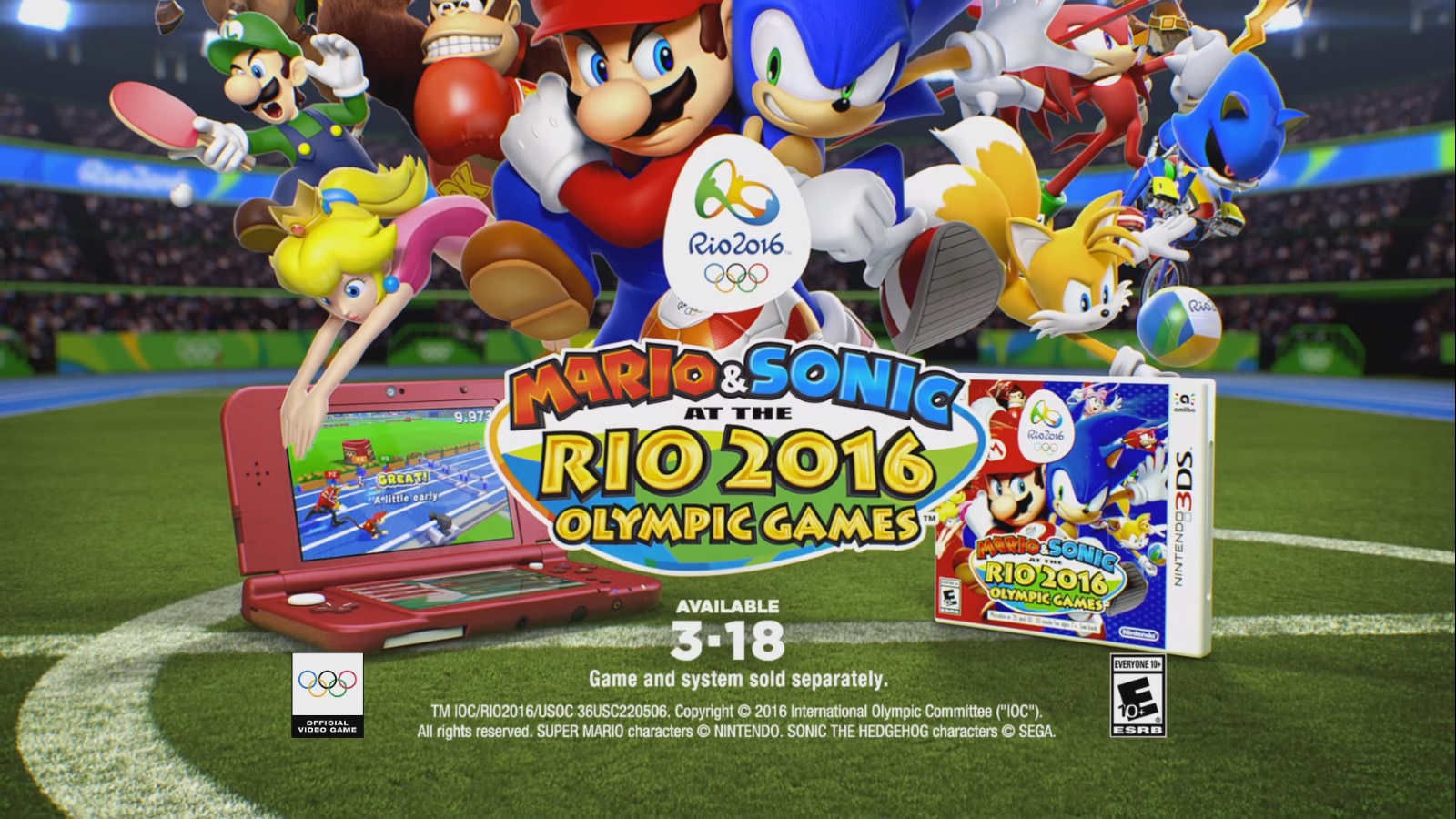 mario and sonic at the rio 2016 olympic games 3ds