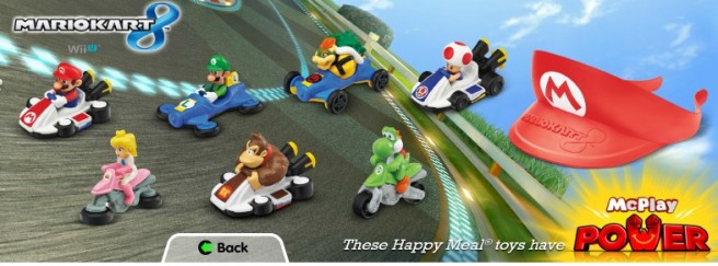 Mario Kart 8 Happy Meal toys