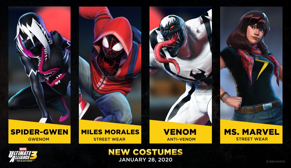 Marvel Ultimate Alliance 3: The Black Order adds new set of costumes