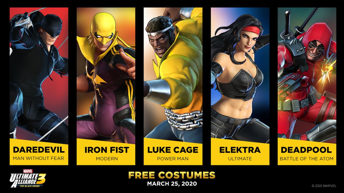 Marvel Ultimate Alliance 3 reveals new free costumes