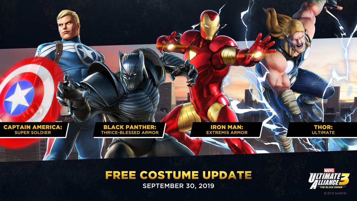 Marvel Ultimate Alliance 3: The Black Order – DLC Expansion 1 e novos