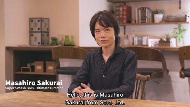masahiro sakurai smash bros ultimate fighter reveals