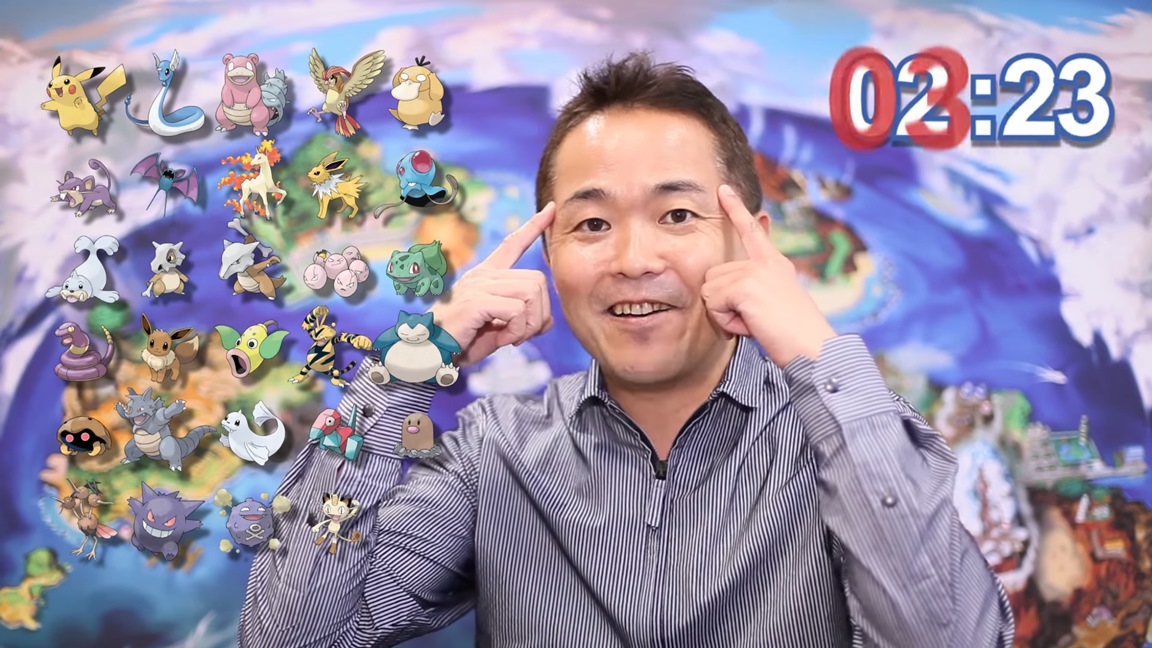 Game Freak's Masuda tries name as many Pokemon as he can in 20 seconds