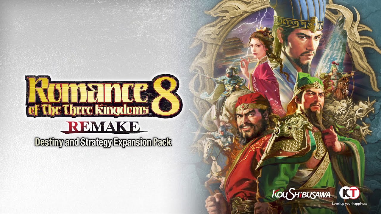 Romance of the Three Kingdoms 8 Remake: Destiny and Strategy Expansion Pack Announced for Nintendo Switch