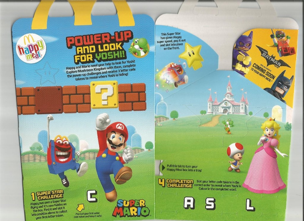 New Mario toys in McDonald's UK Happy Meals commercial, photos