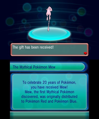 Celebrate #Pokemon20 with the Mythical Pokémon Mew!