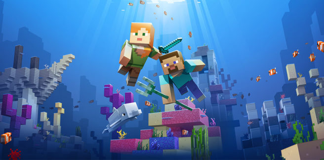 Minecraft's Update Aquatic - Phase One features detailed 