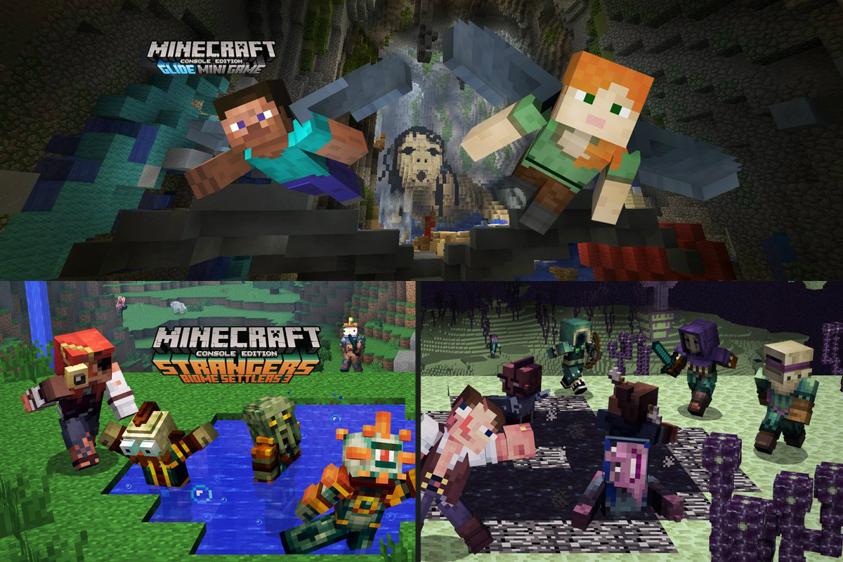 New Minecraft Patch Hitting Switch And Wii U Tonight Includes Glide Myths Track Pack And New Skin Pack Nintendo Everything