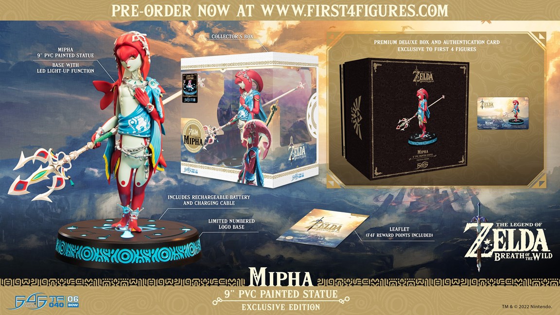 Zelda: Breath of the Wild getting new Mipha statue from First 4