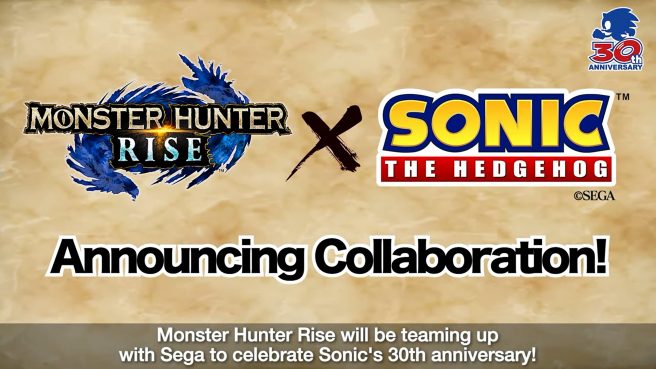 monster hunter rise sonic the hedgehog