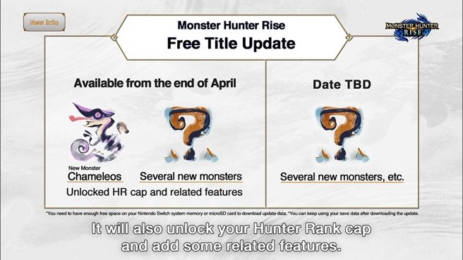 Monster Hunter Rise Version 3.9.0 patch notes - My Nintendo News