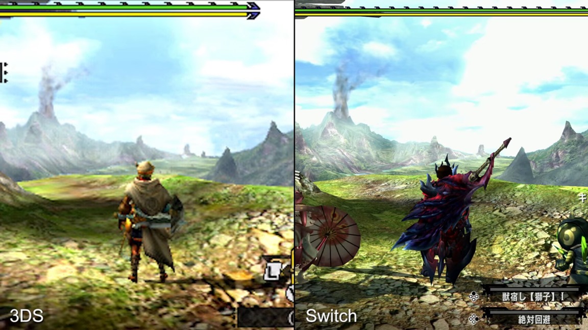 Monster Hunter XX Switch technical analysis: 3DS comparison, frame 