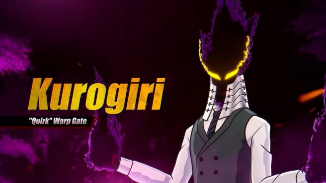 my hero ones justice 2 Kurogiri trailer