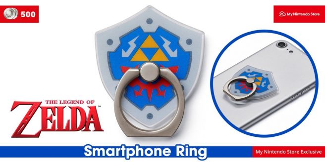 My Nintendo Zelda smartphone ring