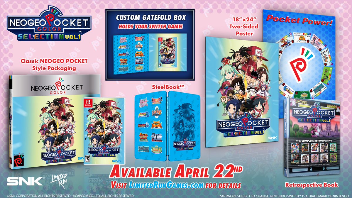 Neo Geo Pocket Color Selection Vol. 1 getting physical release on ...