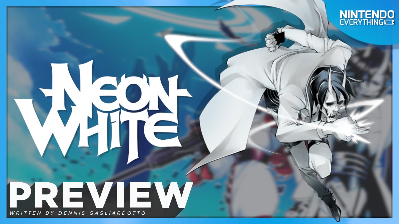 Neon White, the stylish speedrunning FPS for Switch and PC