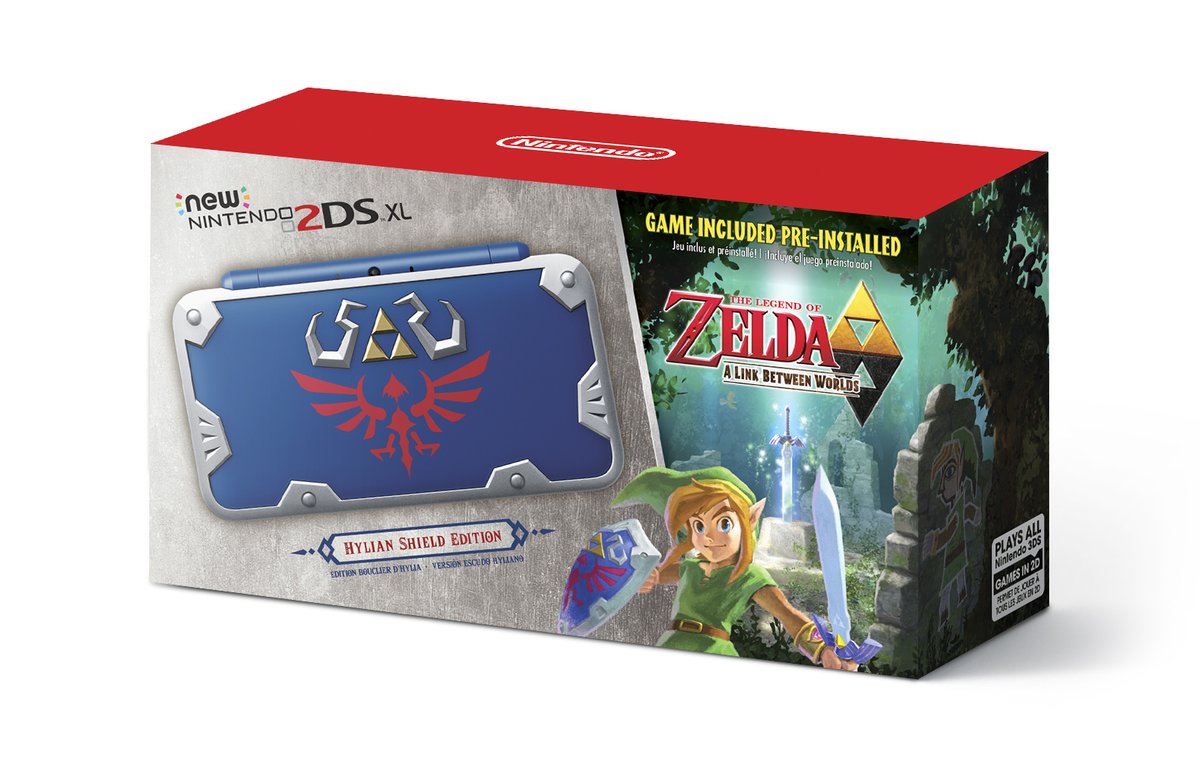 Pelmel Shredded Valnød New 2DS XL Hylian Shield Edition revealed