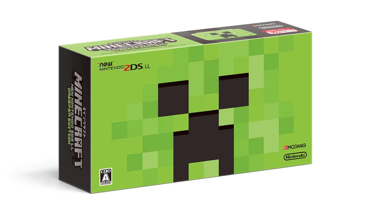 Minecraft, Animal Crossing, and Mario Kart 7 New 2DS XL 