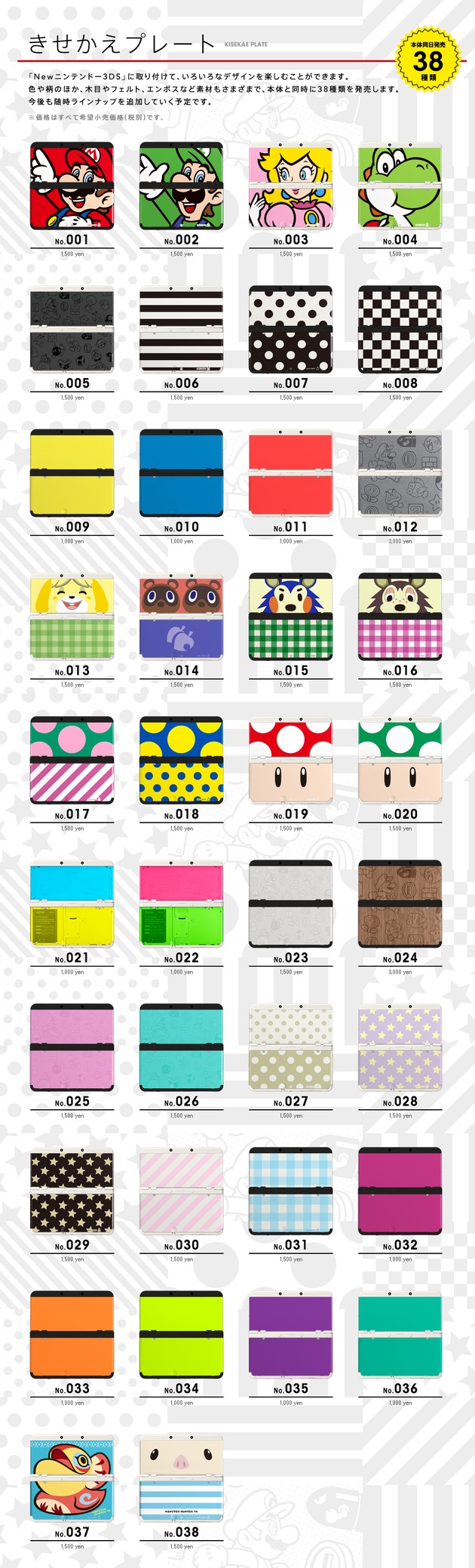 Image A Look At The New Nintendo 3ds Faceplates Nintendo Everything