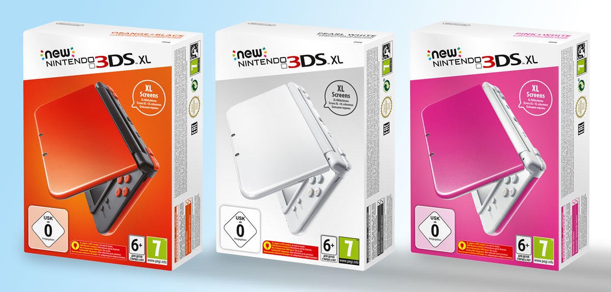 new nintendo 3ds xl pink and white