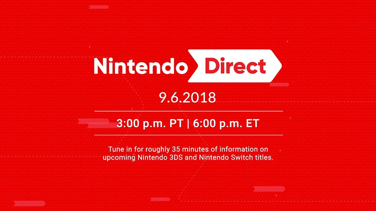 Nintendo Direct announced for September 6