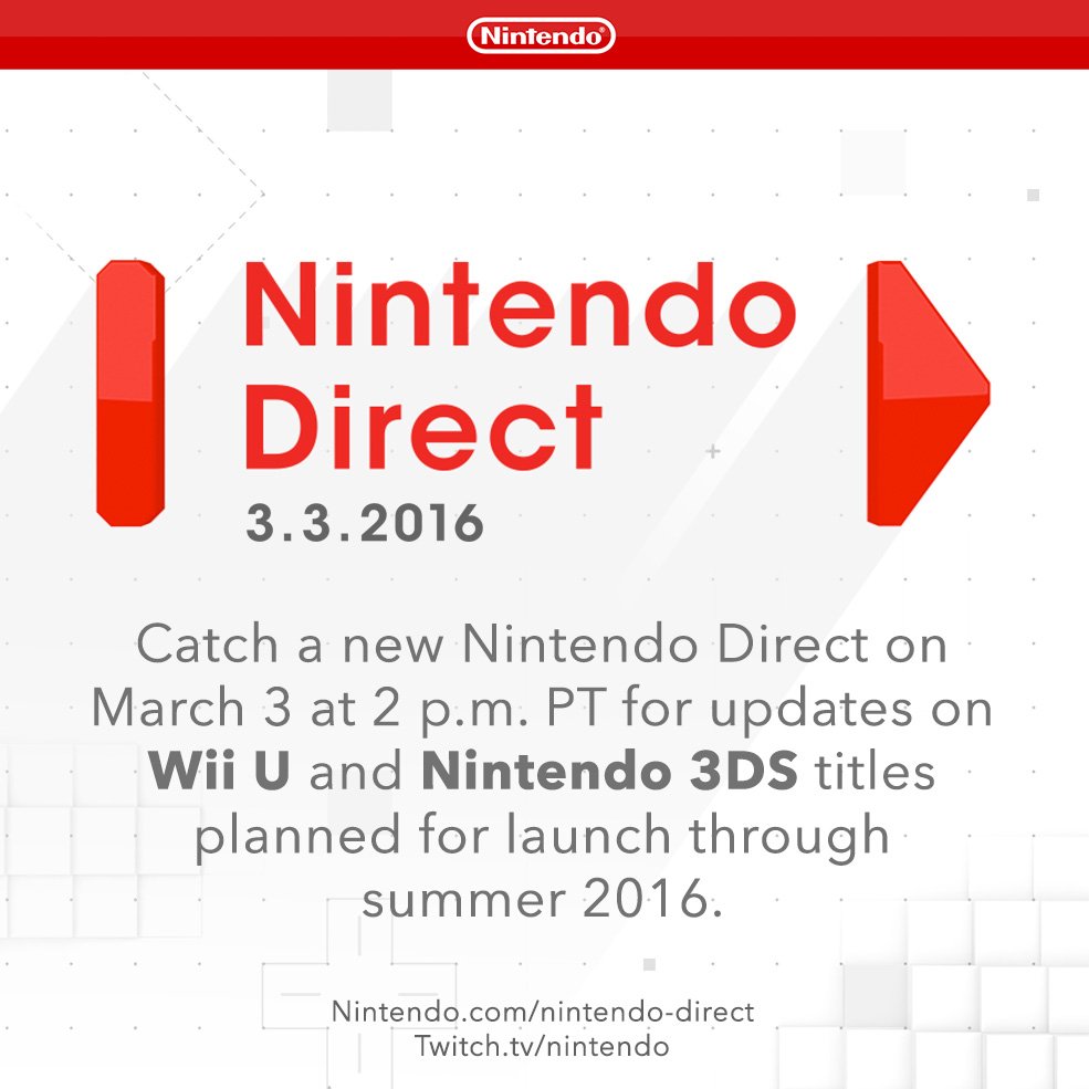 North American Nintendo Direct announcement recap March 3, 2016