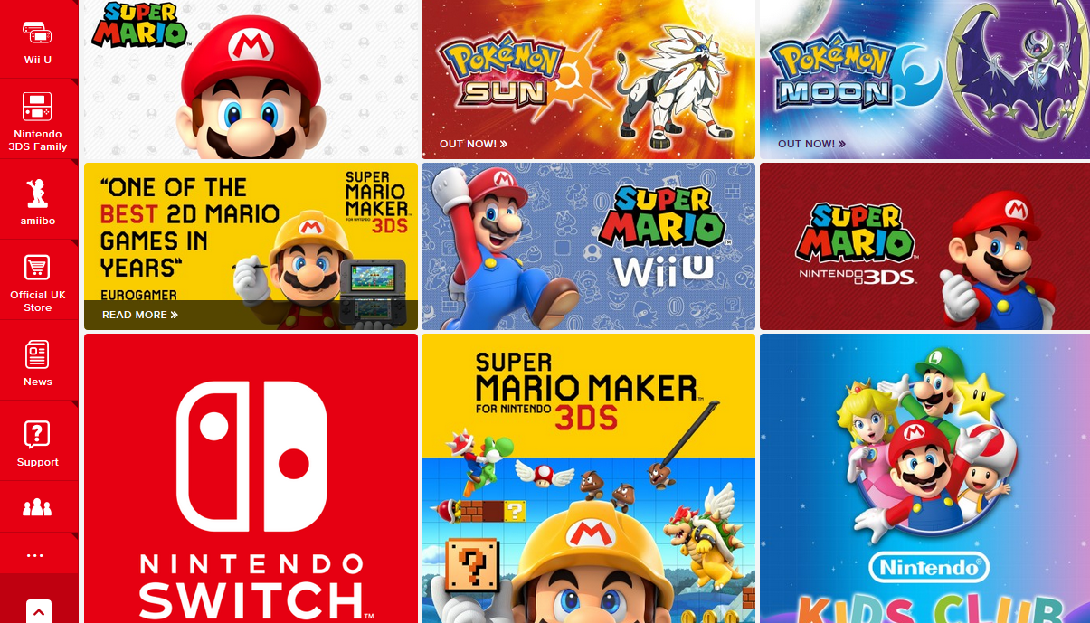 genoeg ik heb dorst Cilia Nintendo's European websites got updated with a new look - Nintendo  Everything