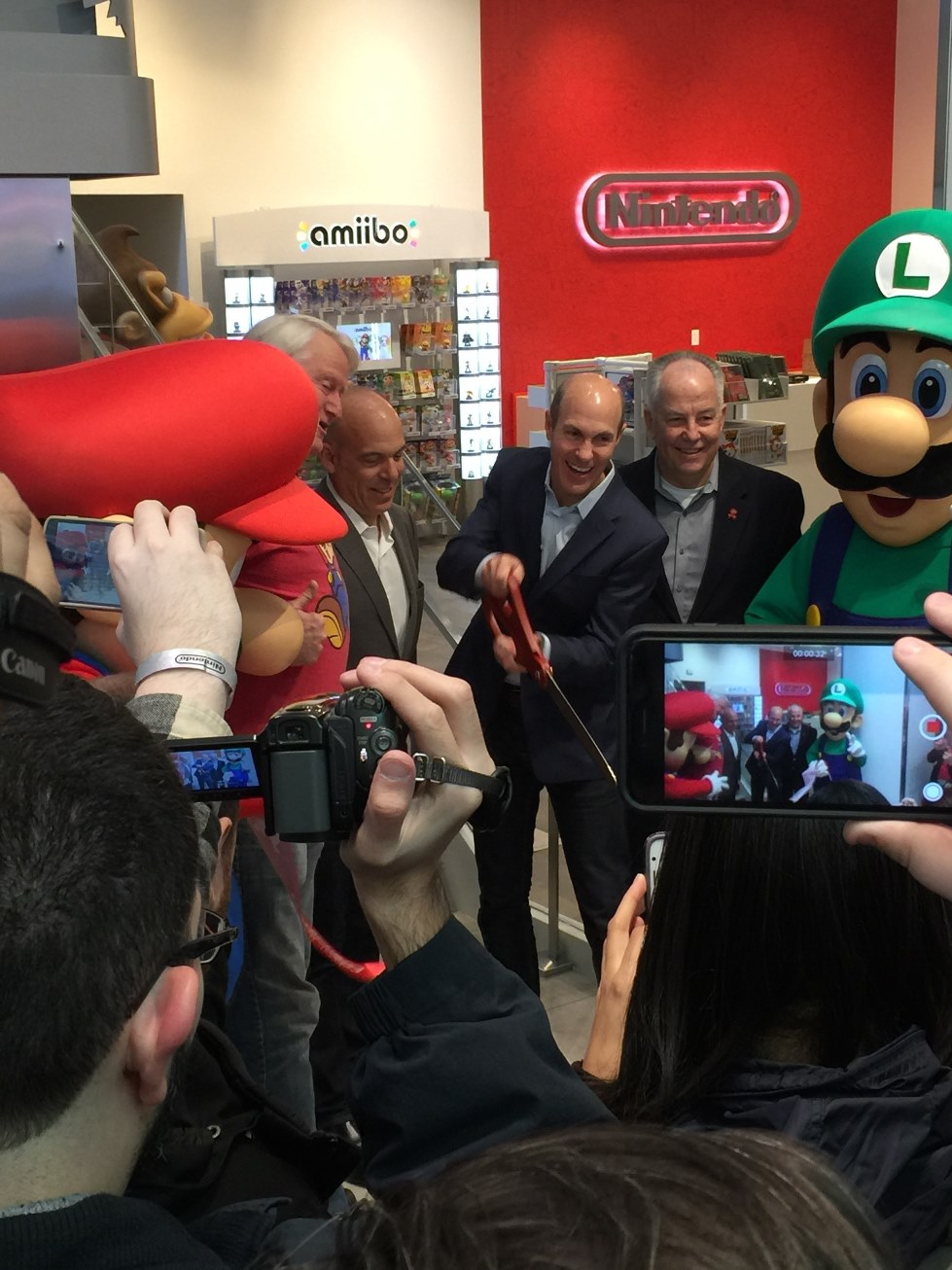 Photos of the Nintendo NY store Nintendo Switch Launch Event and