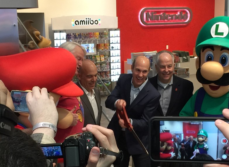 Photos of the Nintendo NY store Nintendo Switch Launch Event and