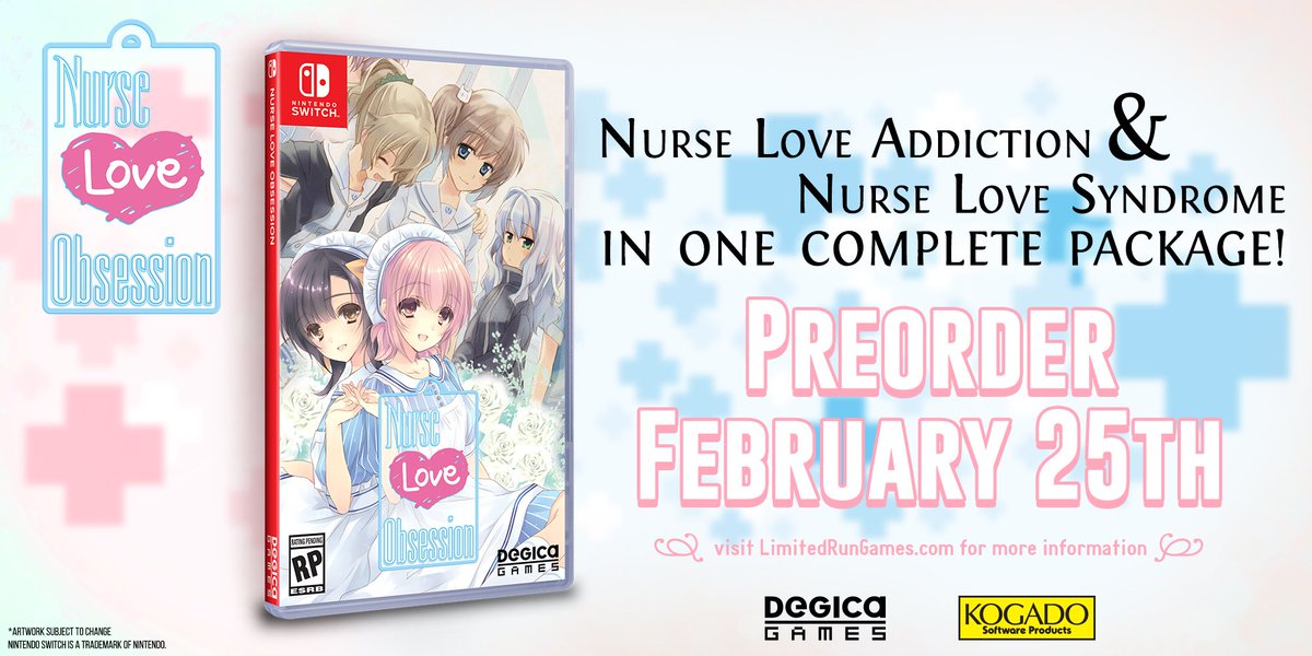 Nurse Love Obsession physical release announced