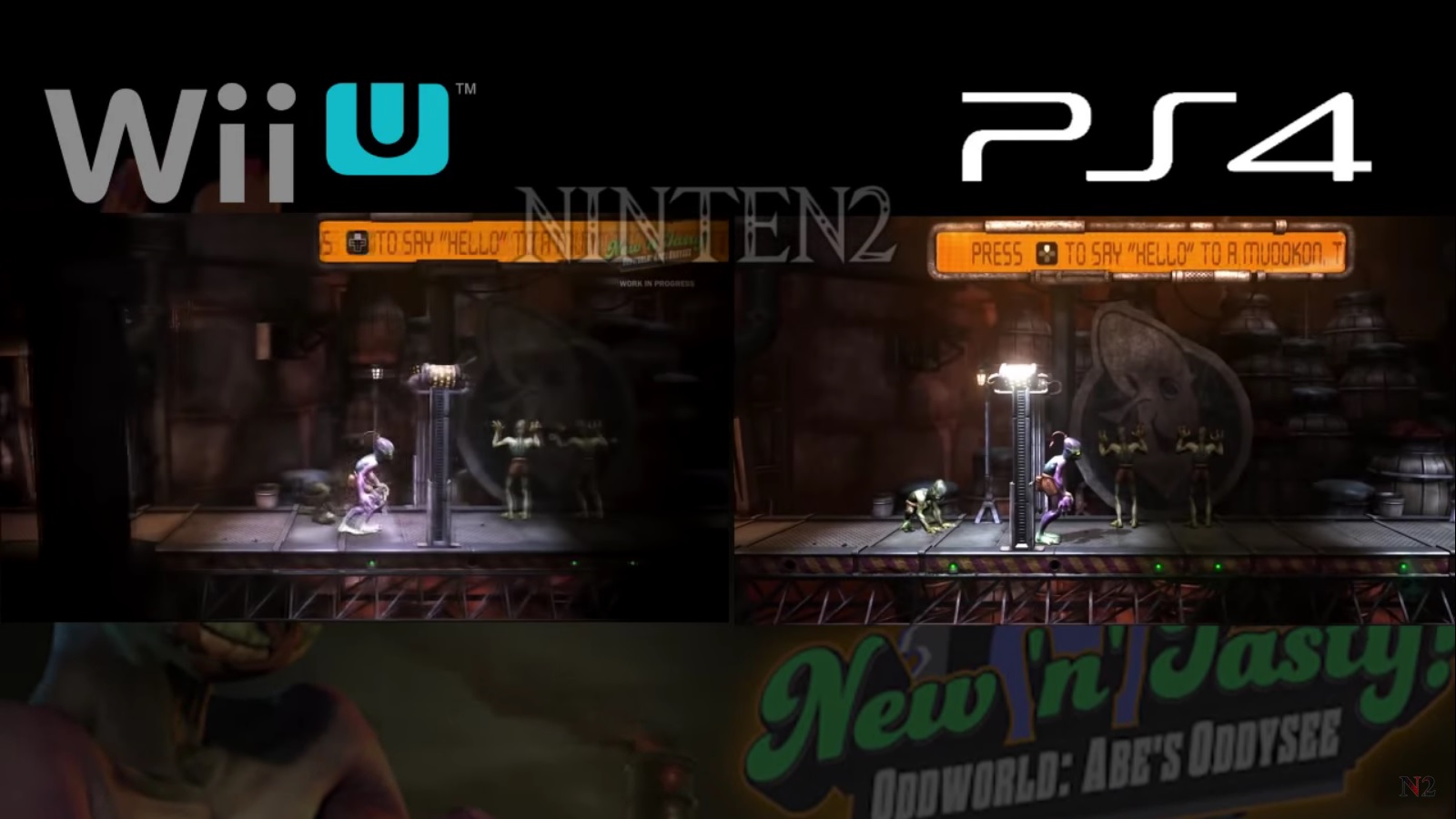 Oddworld New N Tasty Wii U Vs Ps4 Comparison Nintendo Everything