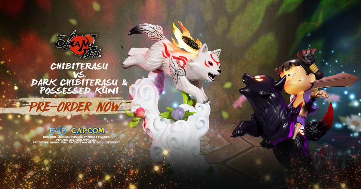 Okamiden Chibiterasu PVC statue on the way from First 4 Figures