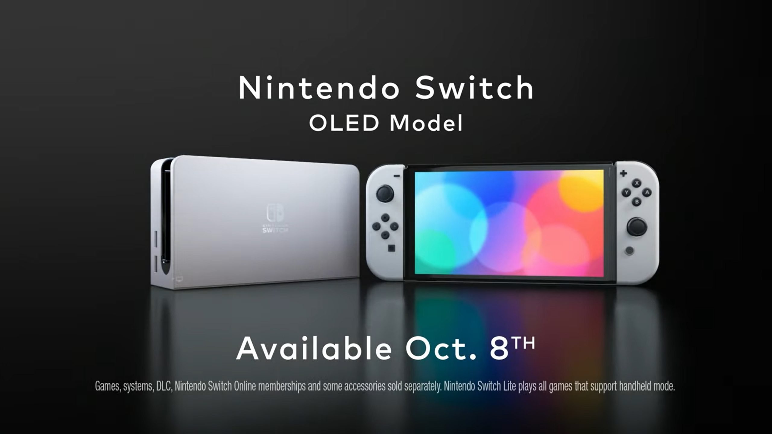 Nintendo announces Nintendo Switch OLED Model with a vibrant 7-inch OLED  screen launching Oct 8 - News - Nintendo Official Site