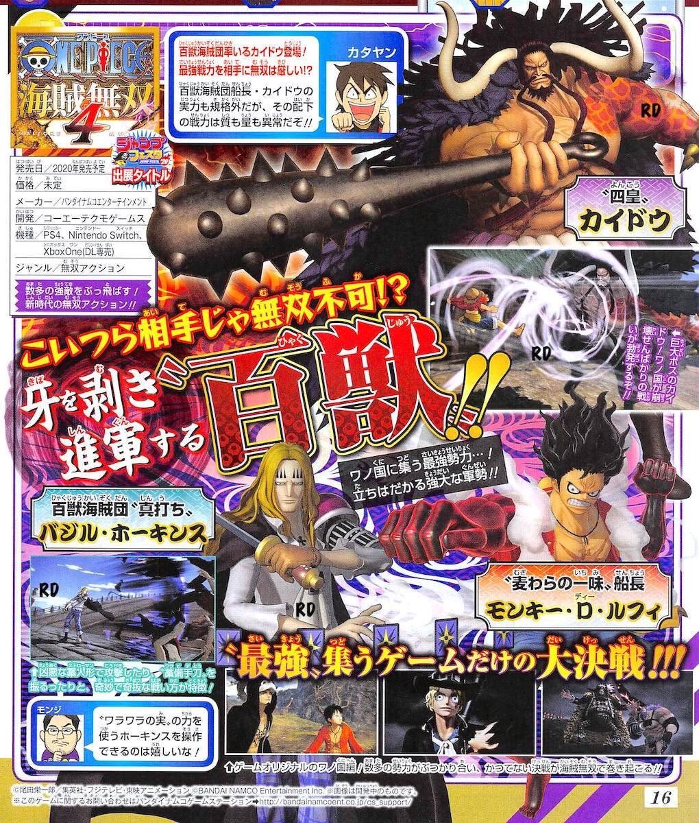 One Piece Pirate Warriors 4 Adds Playable Hawkins Kaido Appearing As A Boss