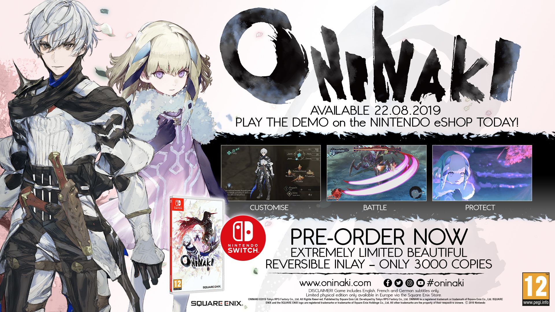 Oninaki on sale physical release