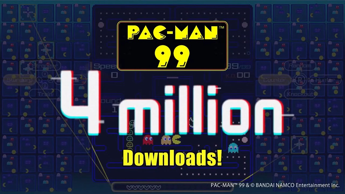 Pac-Man 99 surpasses four million downloads, new DLC announced
