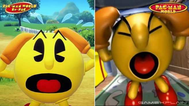 pac-man world re-pac comparison