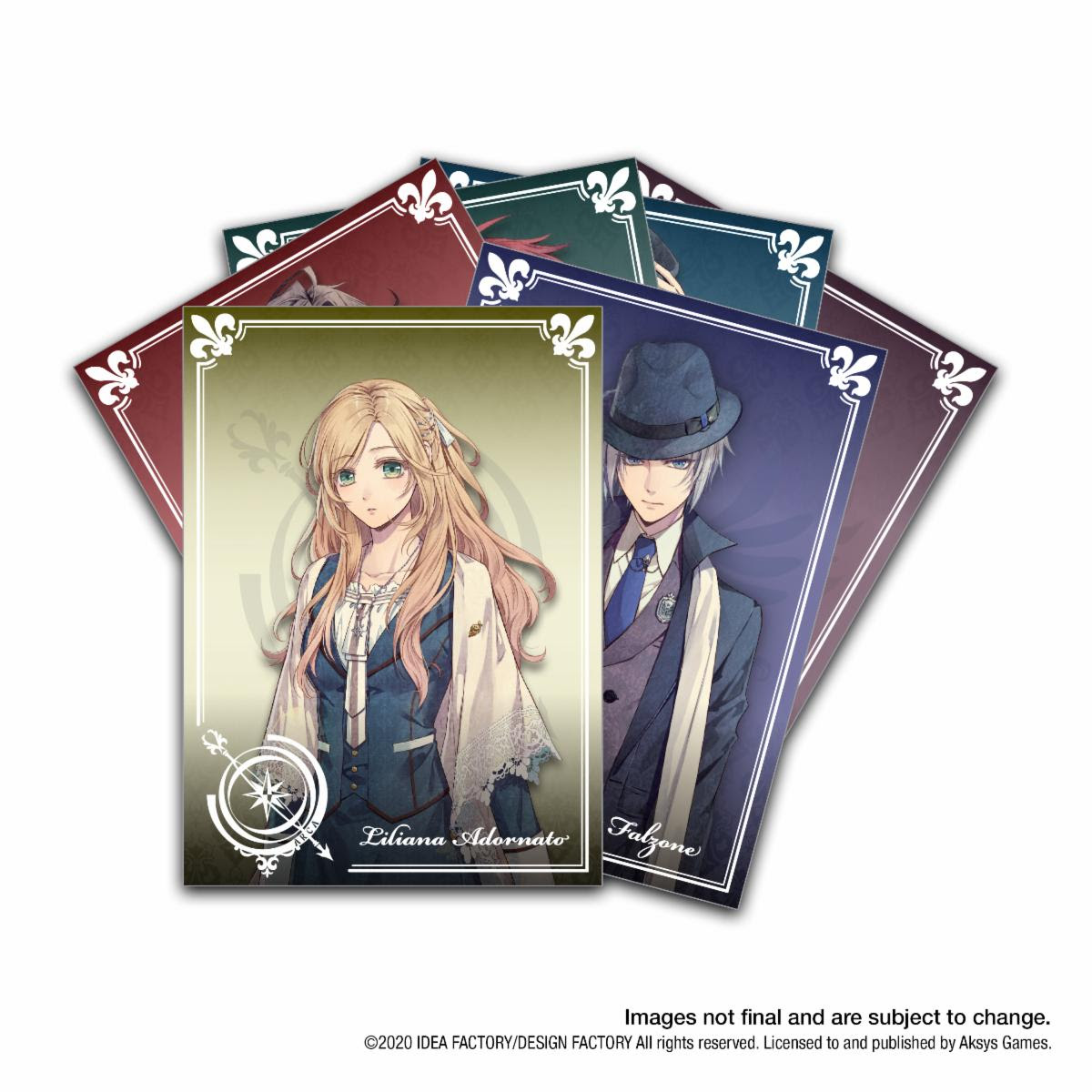 Aksys Games reveals Piofiore: Fated Memories card set