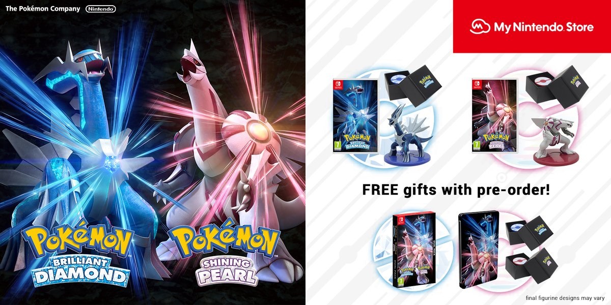 EB Games New Zealand - JUST ANNOUNCED: Get a bonus EB EXCLUSIVE Dialga or  Palkia figurine when you preorder Pokémon Brilliant Diamond or Shining  Pearl! Coming 19 November ➡