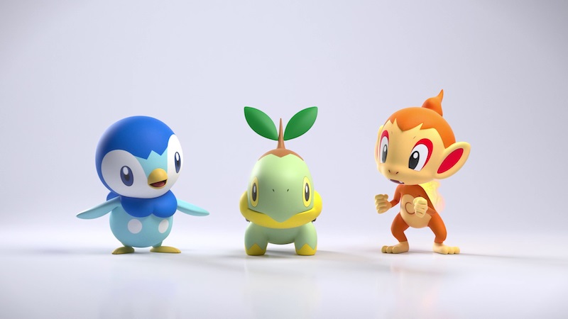 Pokemon Diamond and Pearl Remake Starters: Turtwig, Chimchar and Piplup