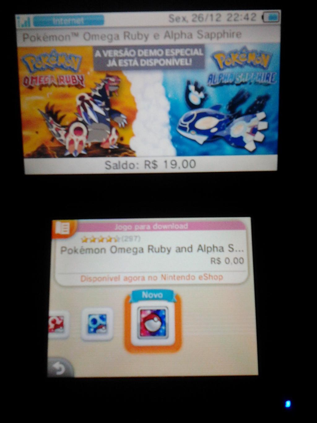 Pokemon Omega Ruby / Alpha Sapphire Special Demo Promo Card