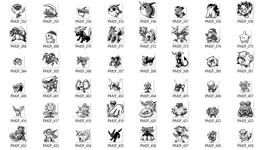 pokemon gold sprites