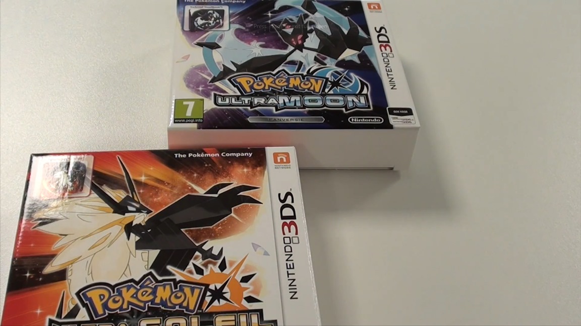 Pokemon Ultra Sun and Pokemon Ultra Moon (3DS) Unboxing !! 