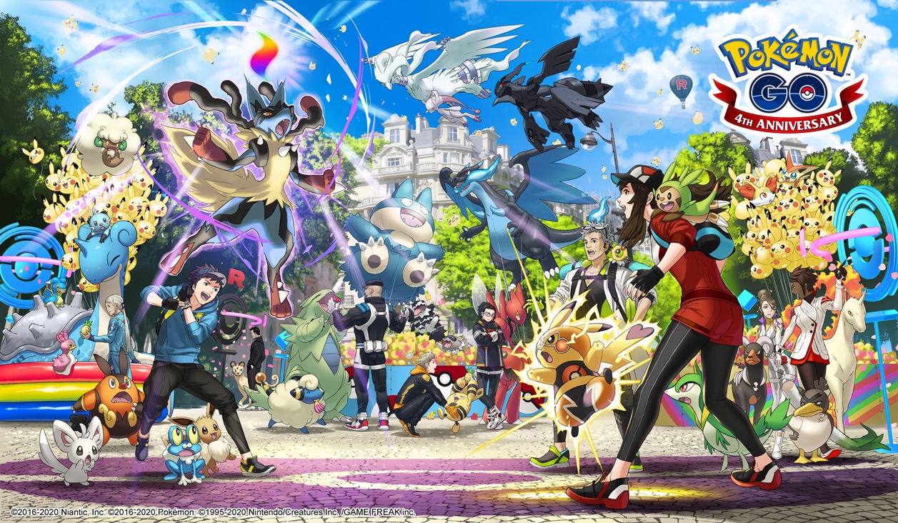 Pokemon GO - fourth anniversary art, Pokemon GO Fest 2020 ...