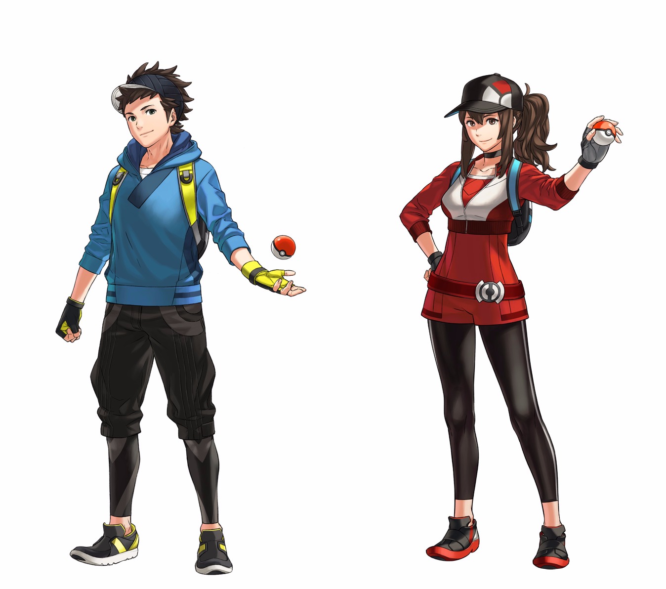 The images show some of the Pokemon added to the game, evolution process, a...